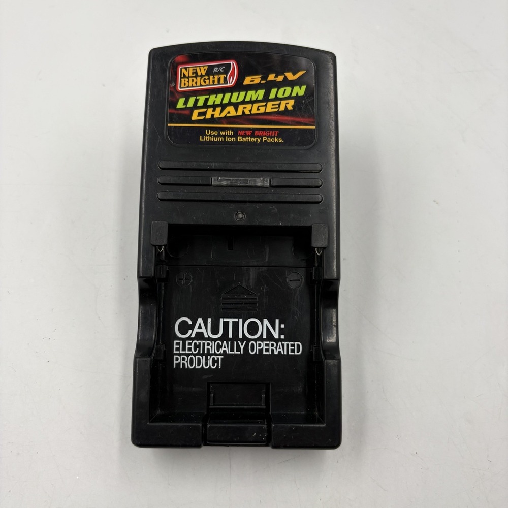 New Bright R/C 6.4V Lithium Ion Battery Charger Black‎ RC Toy Car Replacement
